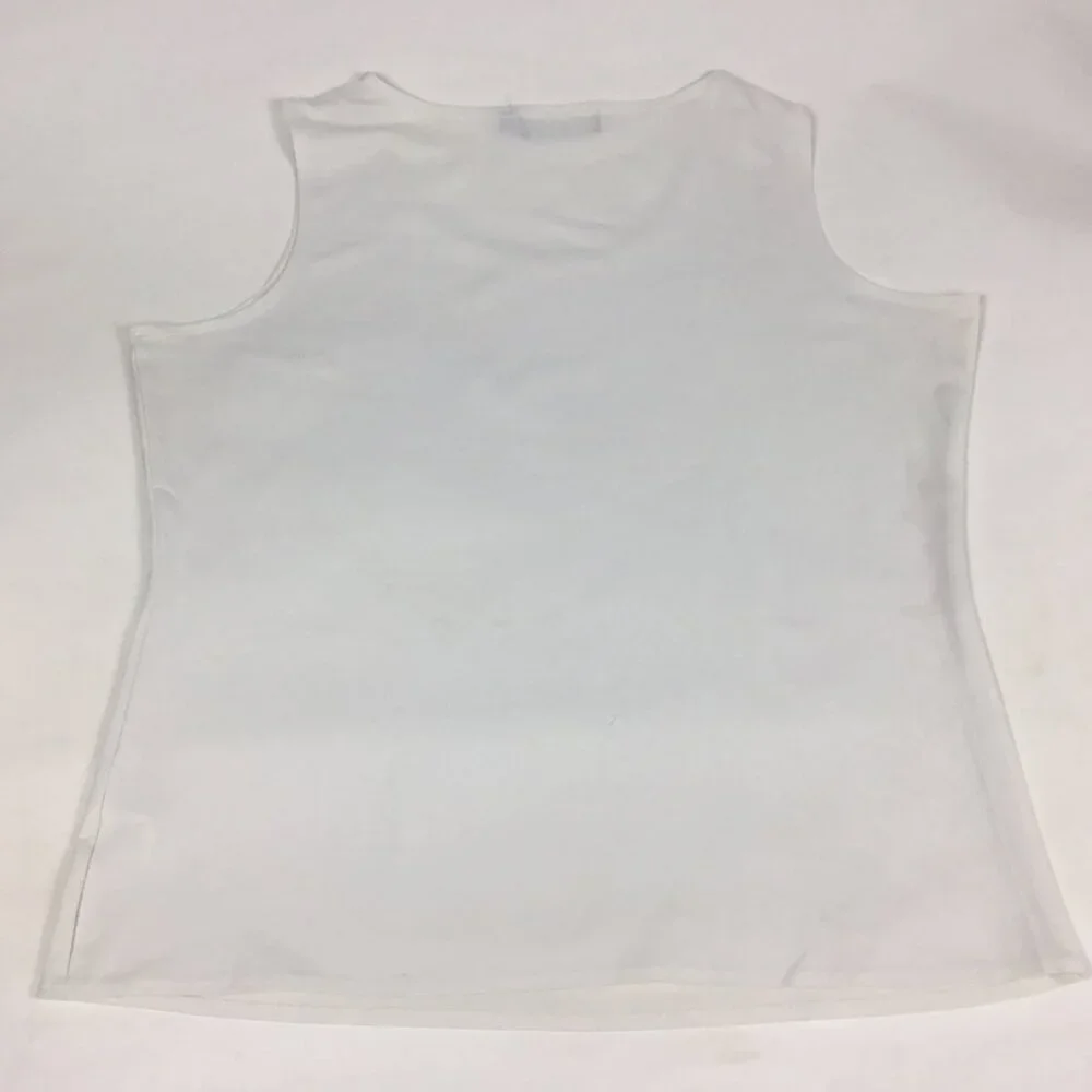 (PO) Elementz, Wht Sleeveless Top - Picture 2 of 12